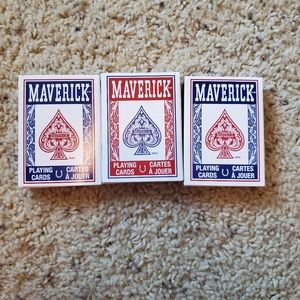 Maverick playing cards. New. 3 packs.